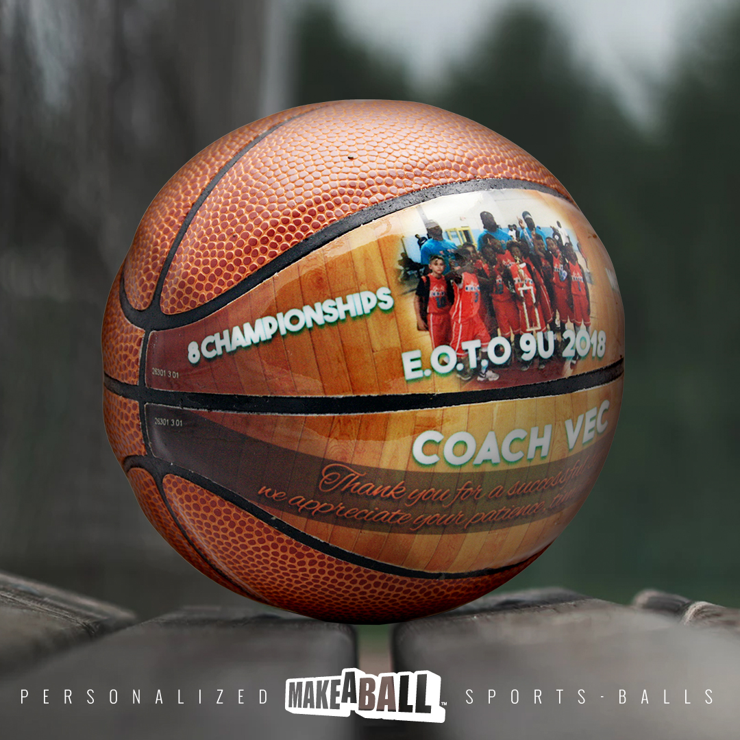 Custom coach basketball gift