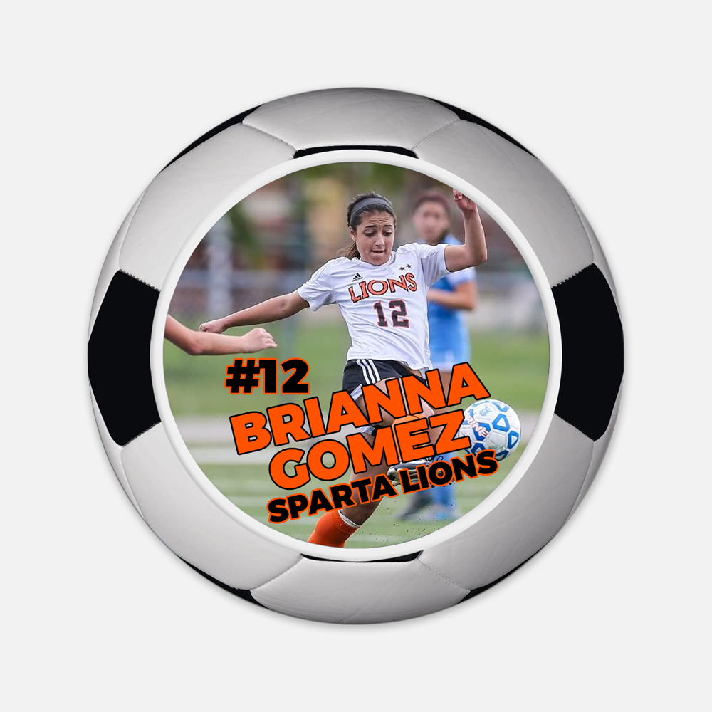 Best Photo Sports Customized Soccer ball Magnet Gift for Athlete