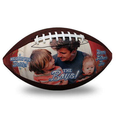 Custom football bar mitzvah favors for fathers day gift