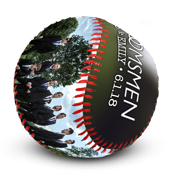 Best photo sports personalized baseball groomsmen gift idea for athlete sports fan party favor