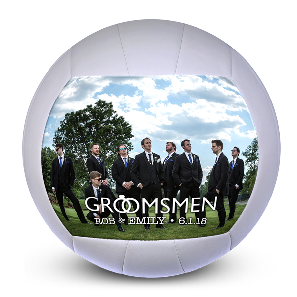 Custom volleyball groomsmen gift for fan