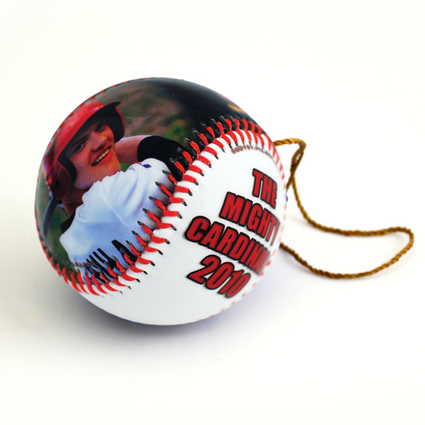Best photo sports personalized unique, full coverage, picture perfect baseball ornament gifts