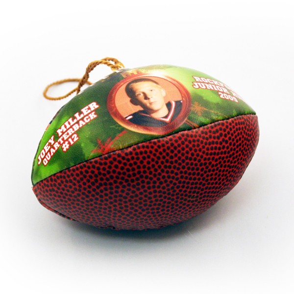 Customized football ornaments gift