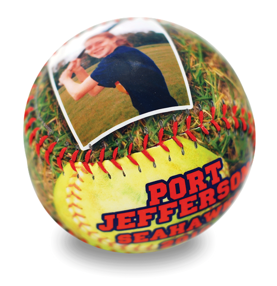 Best photo sports holiday personalized softball