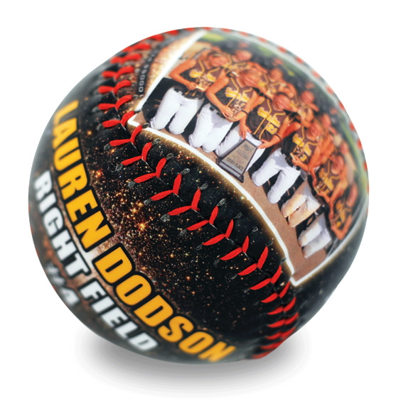 Personalised custom picture perfect softball ideas for holiday gift