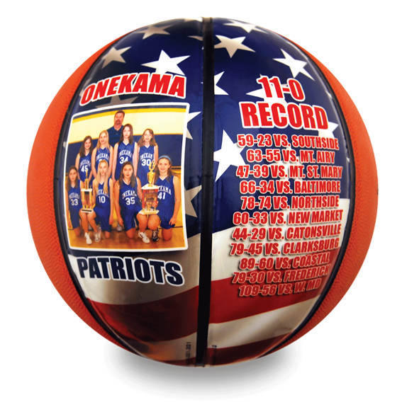 Custom basketball