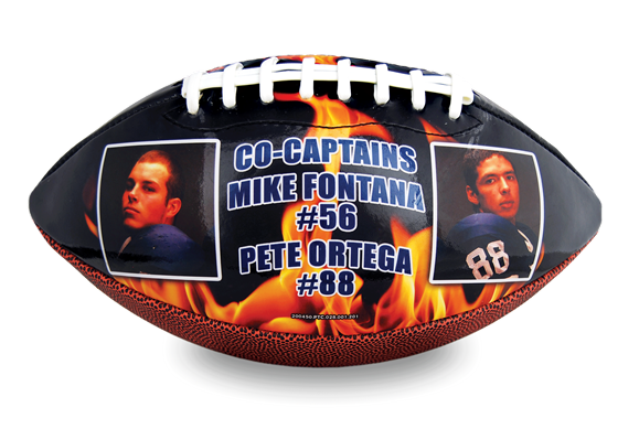 Customized full size football player gift idea