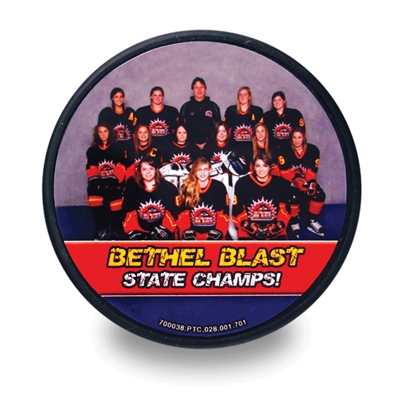 Customized sports create hockey puck gift ideas