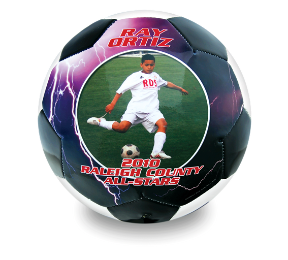 Custom soccer ball